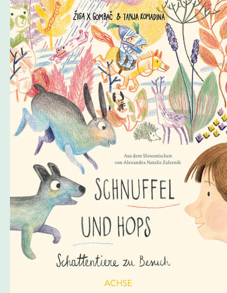 Schnuffel und Hops Schattentiere zu Besuch Žiga X Gombač 9783903408418 Achse Verlag GmbH (1)