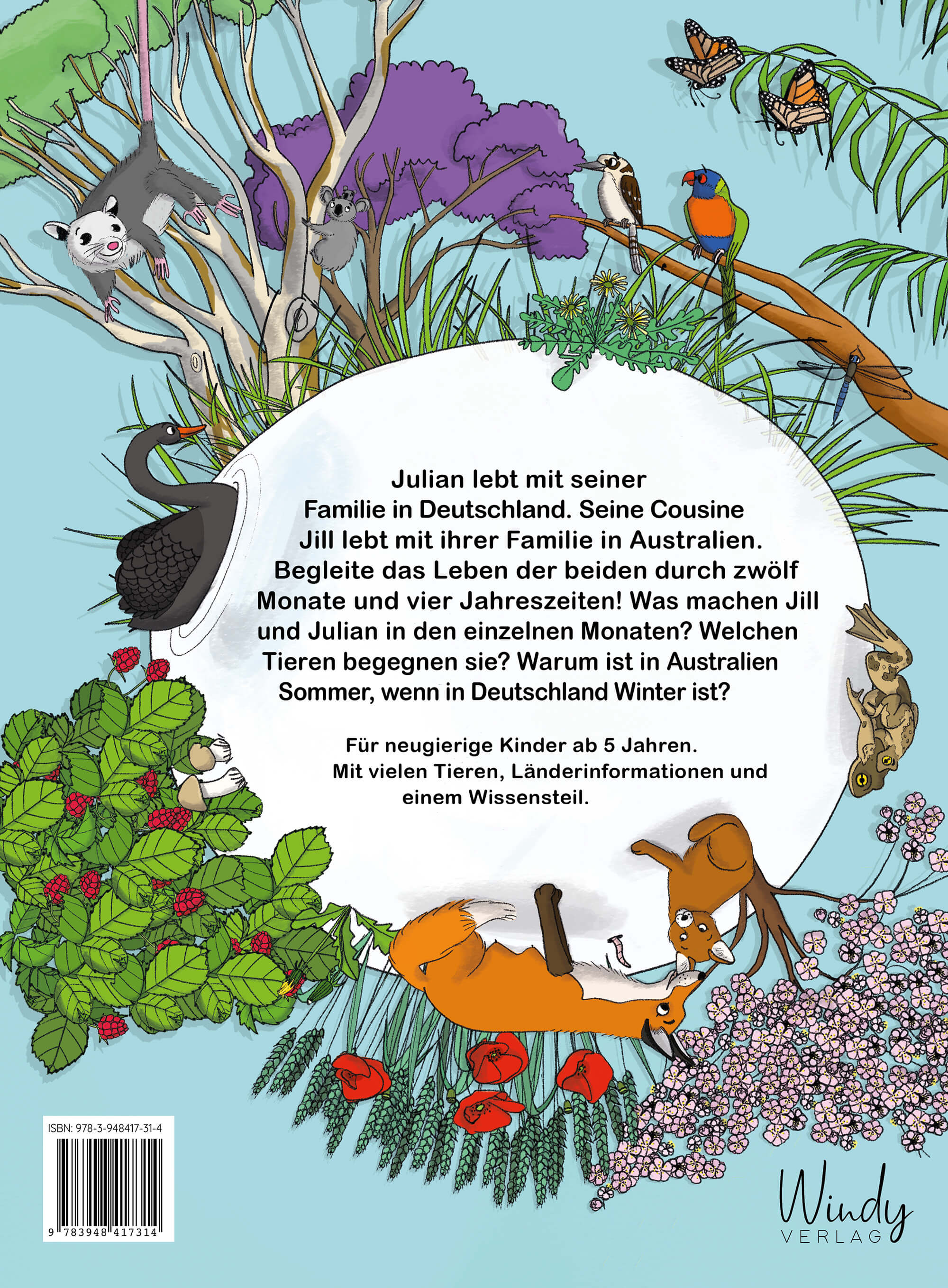 Sommer bei dir - Winter bei mir Ein Wissensbuch für Kinder ab 5: Wieso ist das Wet Göpfert Lucie 9783948417314 Windy Verl...