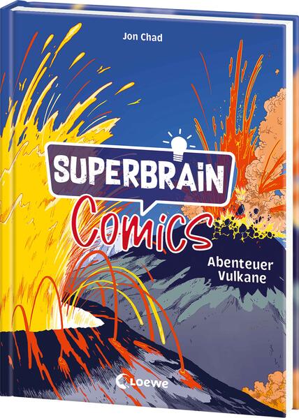 Superbrain-Comics - Abenteuer Vulkane Alles über brodelnde Lava und heiße Quellen - Entd Jon Chad 9783743218468 (1)