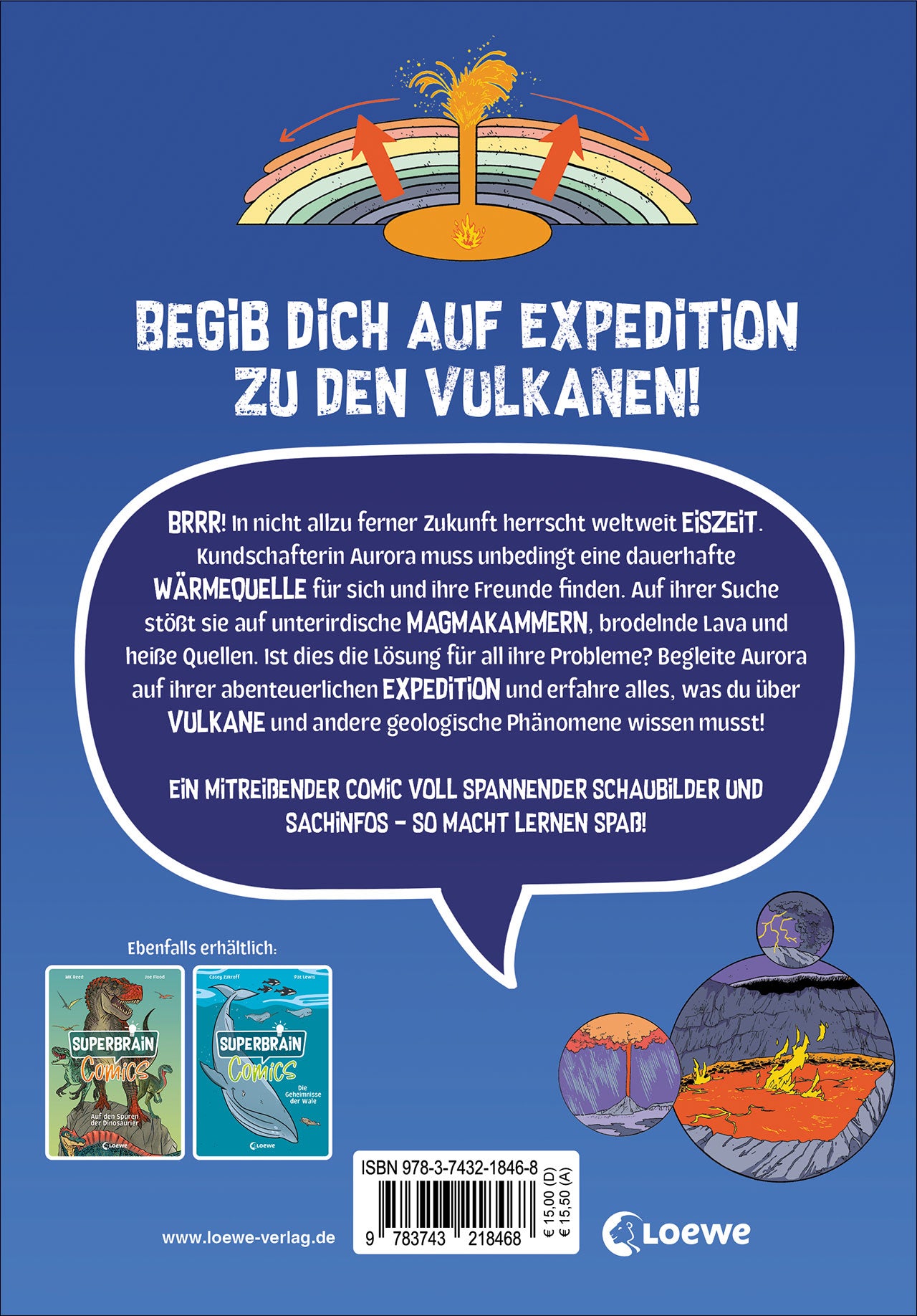 Superbrain-Comics - Abenteuer Vulkane Alles über brodelnde Lava und heiße Quellen - Entd Jon Chad 9783743218468 (2)