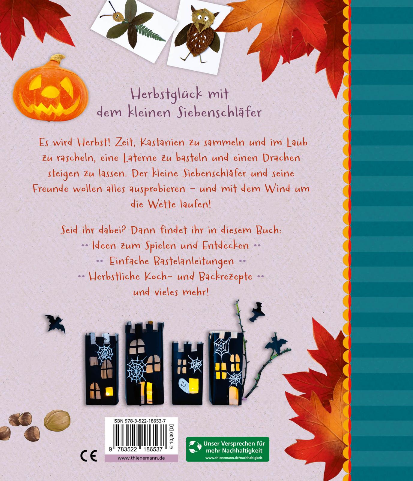 Thienemann - Esslinger  9783522186537 Der kleine Siebenschläfer: Das machen wir im Herbst! Bastel-Ideen und Rezepte (2)