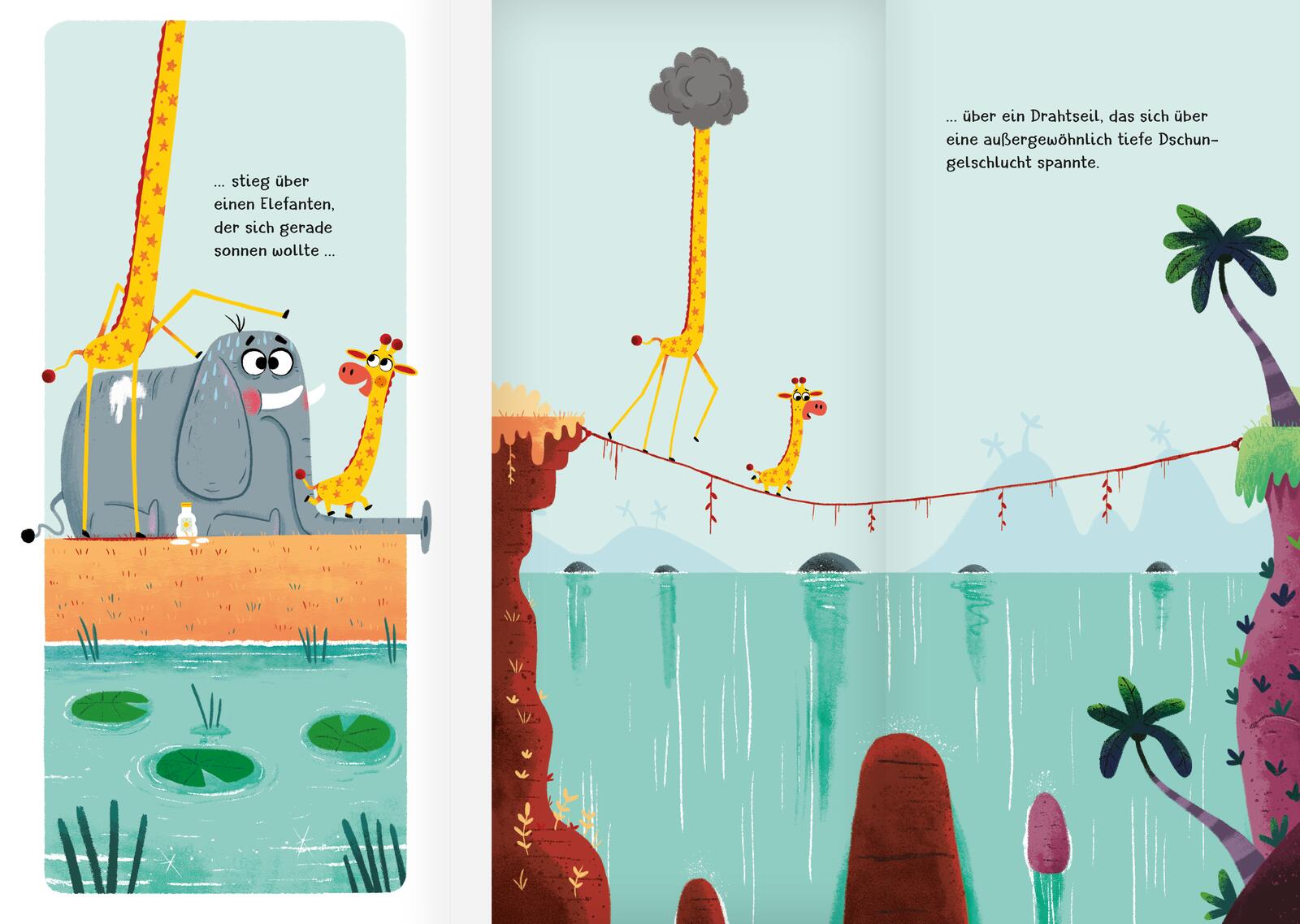 Tilli und Lilli und die Sache mit der Wolke Lustige Freundschaftsgeschichte mit Ausklappseiten Chris Jevons 9783522462501...