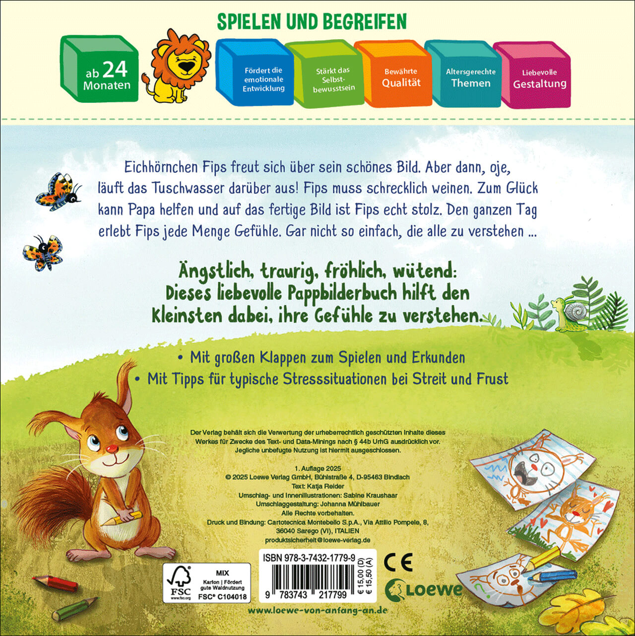 Traurig, wütend, richtig froh - das sind meine Gefühle Bestärkendes Pappbilderbuch für Kinder ab 2 Jahren Katja Reider Lo...