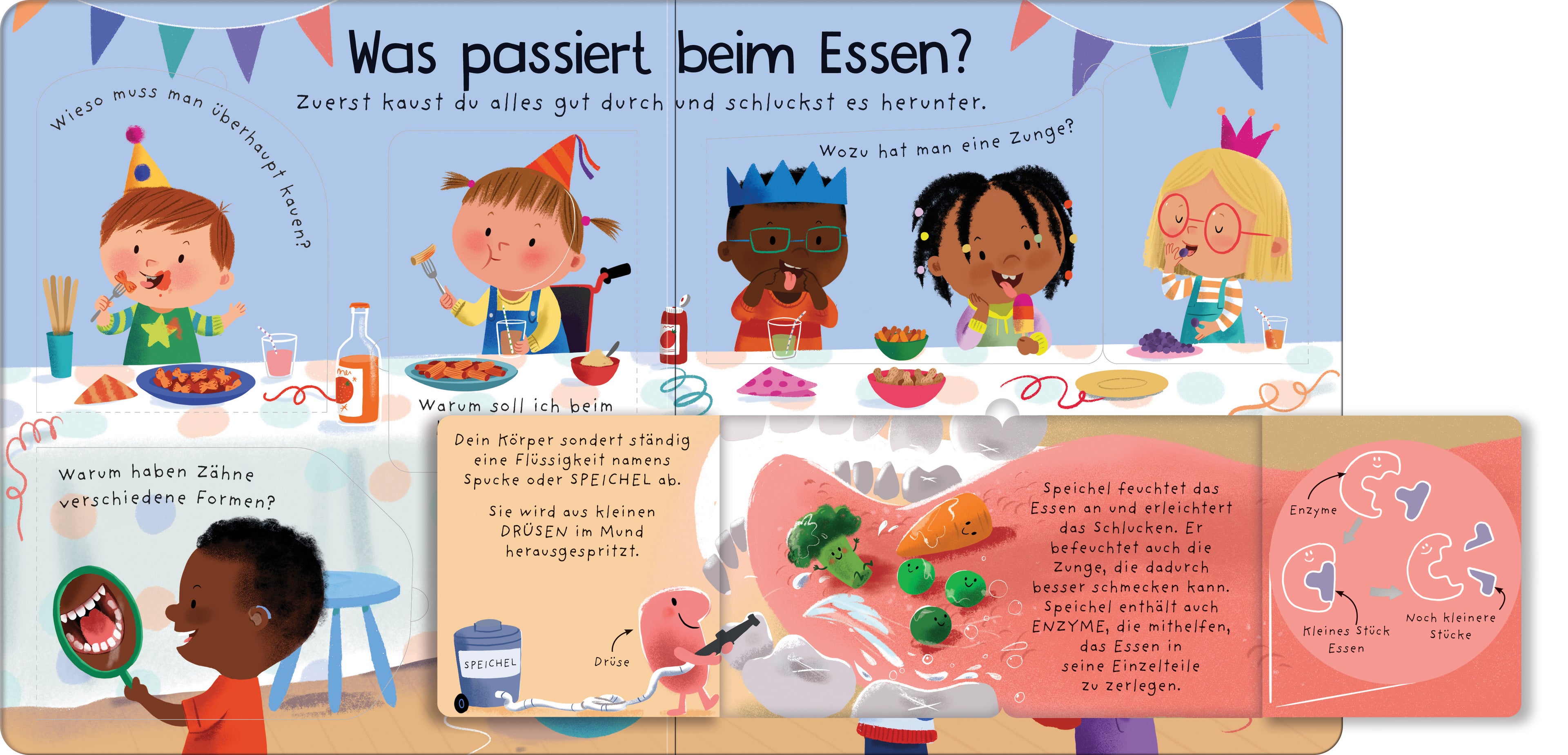 Usborne im dtv 978-1-03-570118-6 Erstes Aufklappen und Verstehen: Kauen, schlucken und verdauen (3)