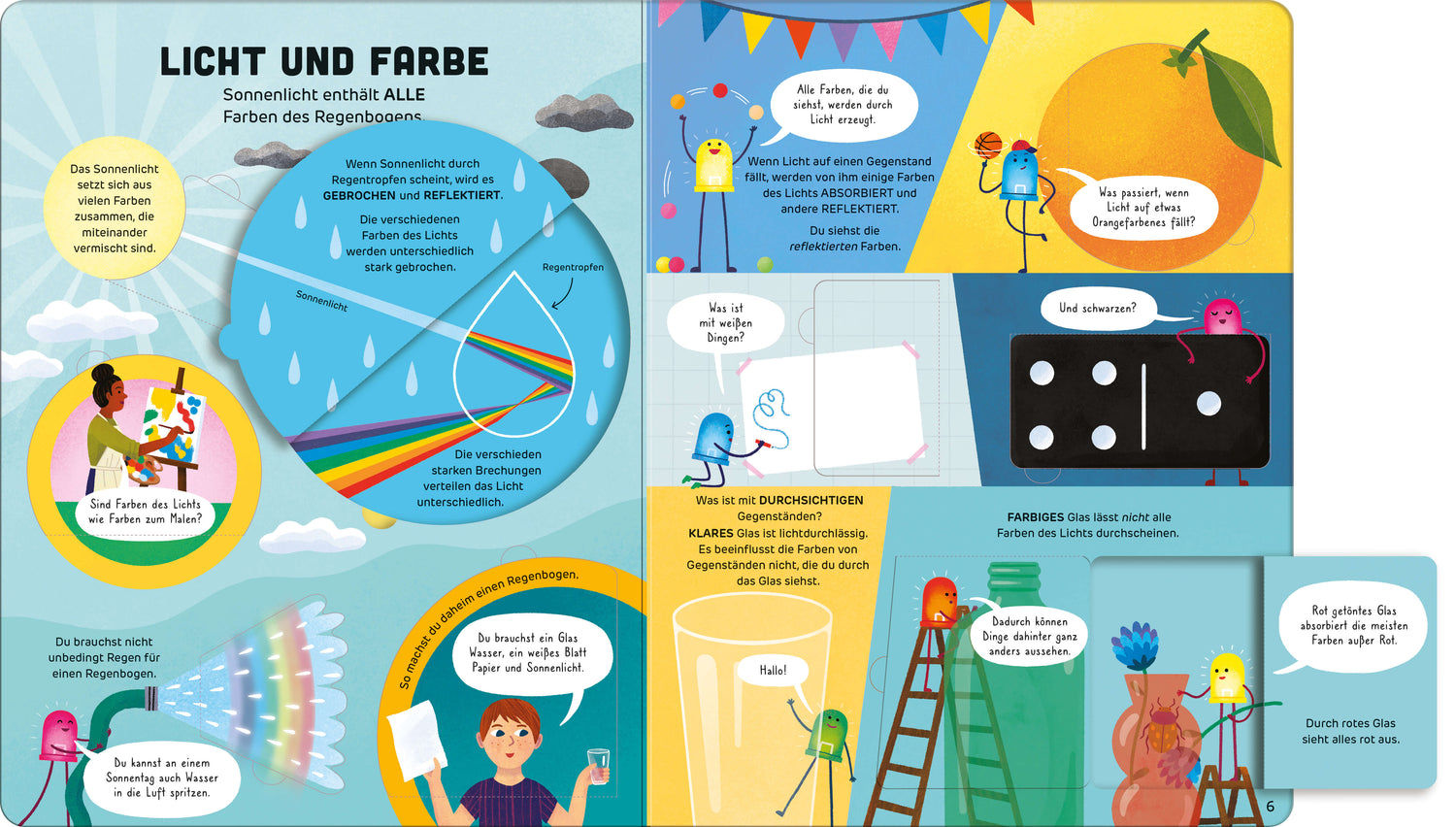 Usborne im dtv 978-1-03-570128-5 Jetzt weiß ich alles über… Licht Kindgerechtes Sachbilderbuch mit Klappen rund ums  (2)