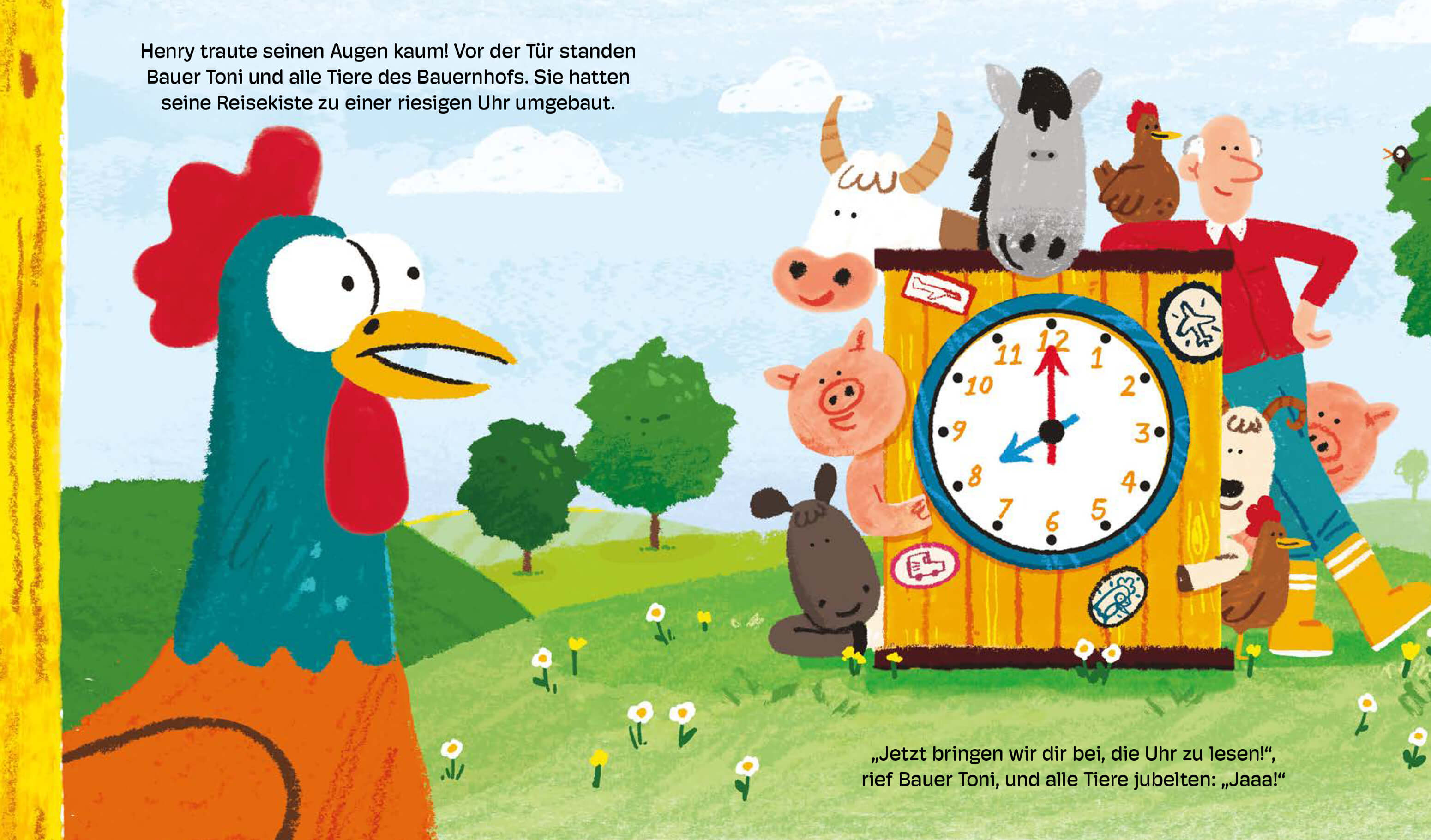 Voll verkräht, Henry Hahn! Humorvolles Bilderbuch für Kinder ab 3 zum Kennenl Michael Parkin 9783961294909 Karibu (3)