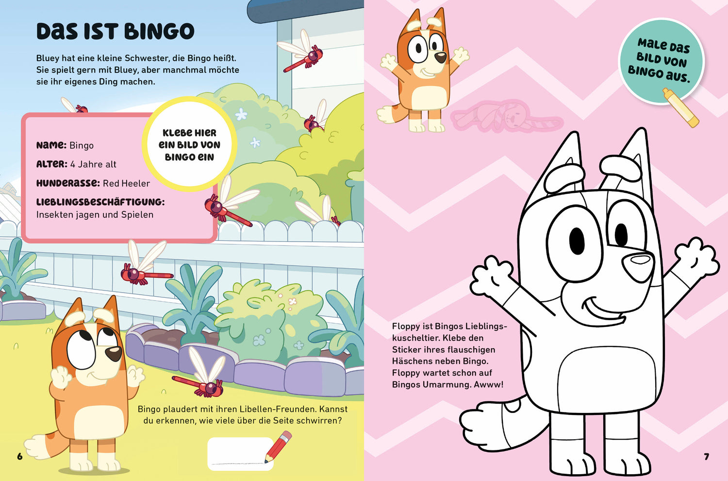 cbj 978-3-570-18192-8 Hallo BLUEY! - Ein lustiges Rätsel- und Stickerbuch Mit über 40 bunten Stickern (3)