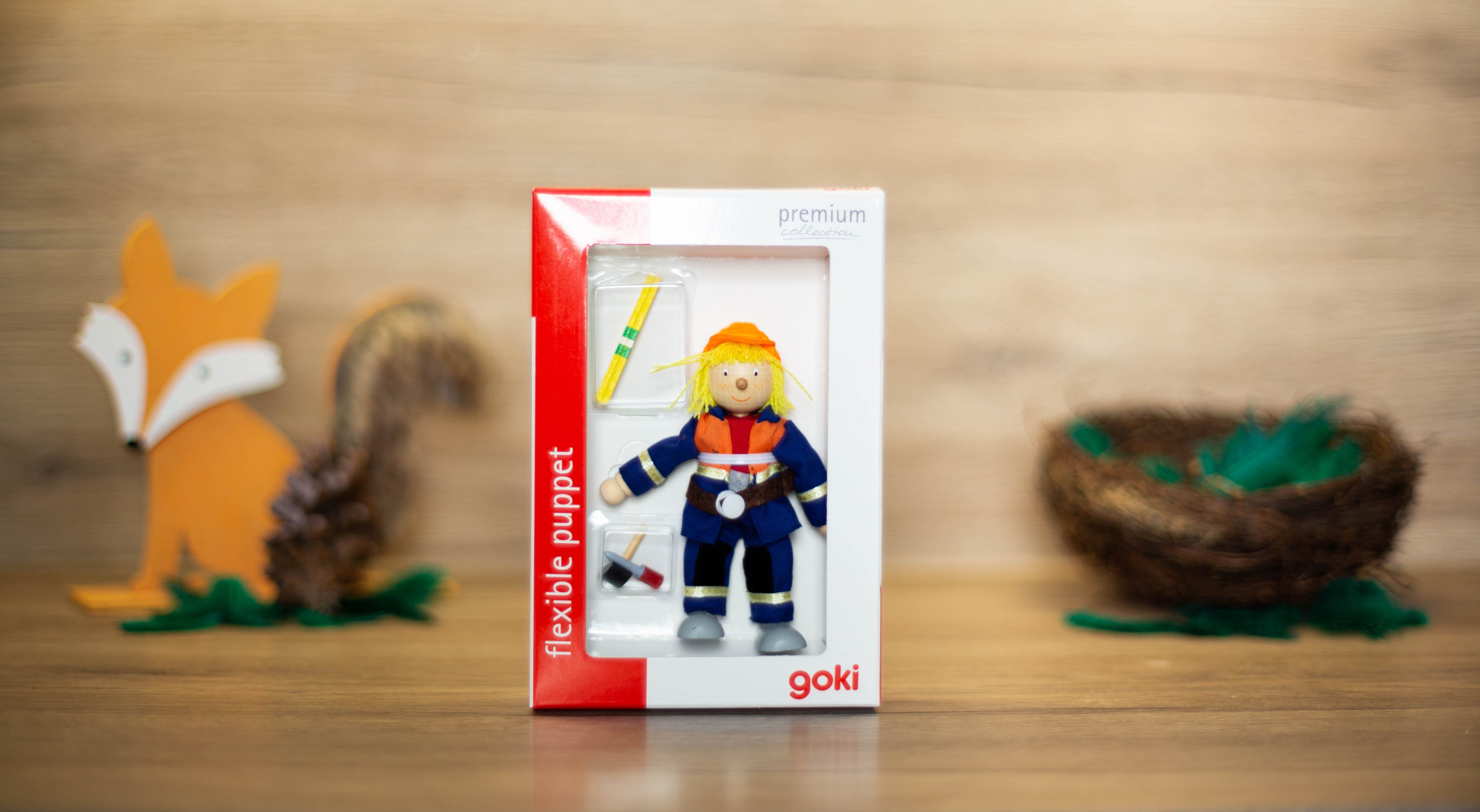 Goki: Biegepuppe Bauarbeiter