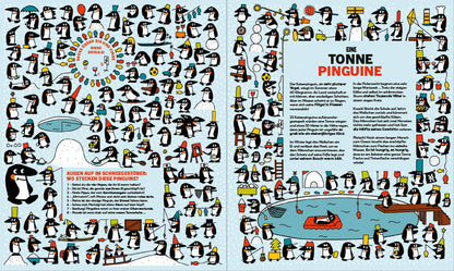  183 Pinguine. Das große Tier-Such-Buch mit vielen Rätseln und unzähligen Informationen fü Édouard Manceau 9783791376172 P...