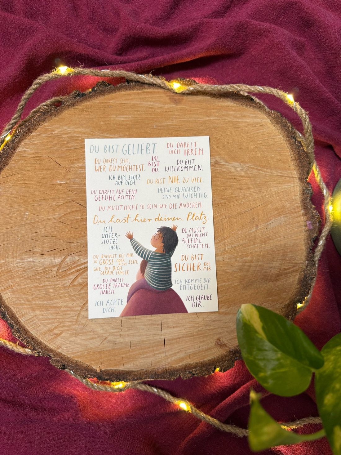 Postkarte: Botschaften für Kinder 2