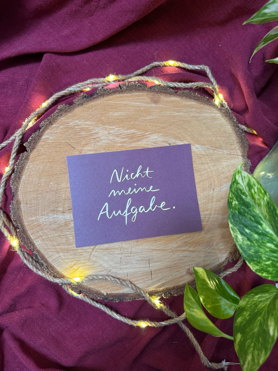 Postkarte: Nicht meine Aufgabe