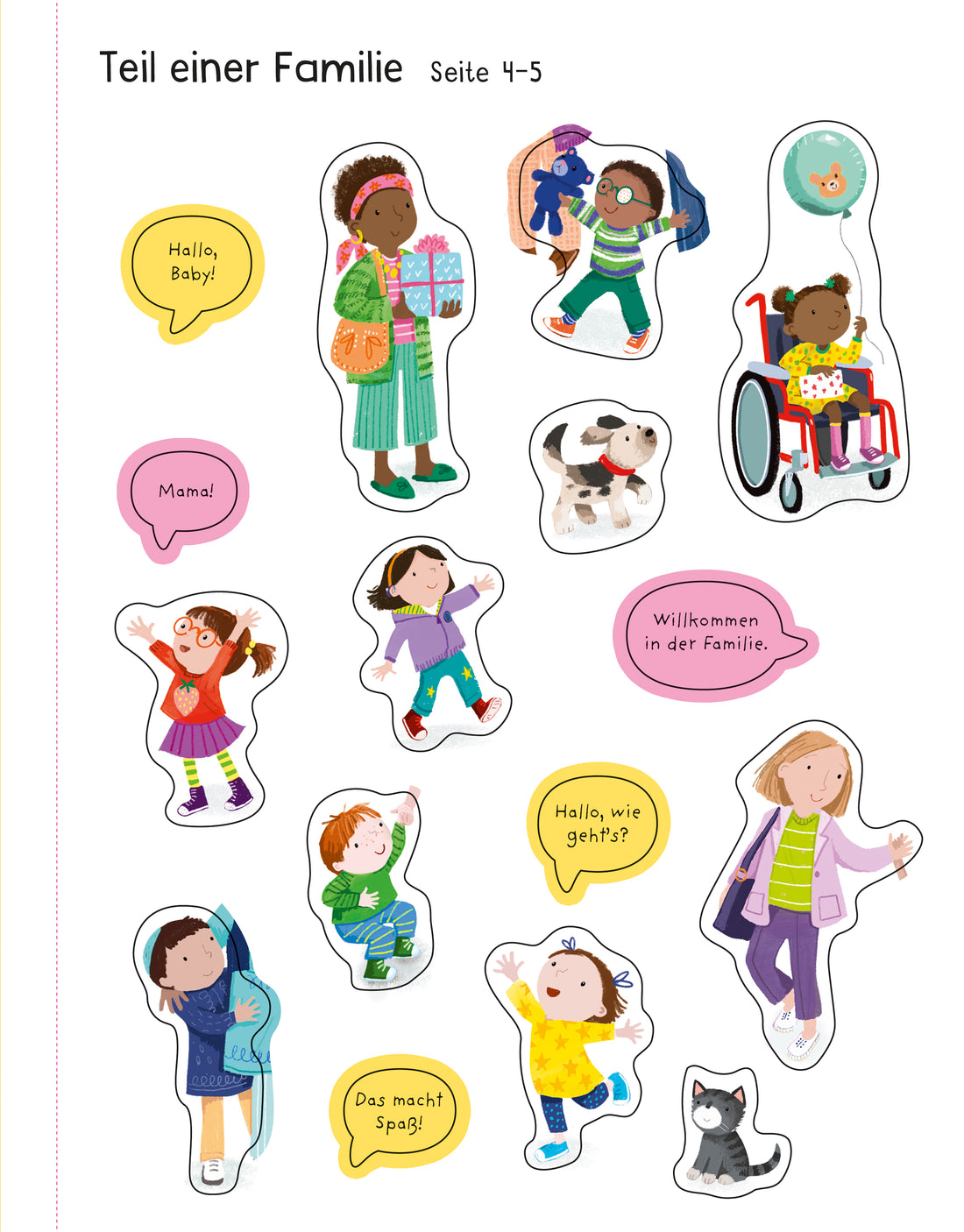 Mein erstes Stickerbuch: Familien