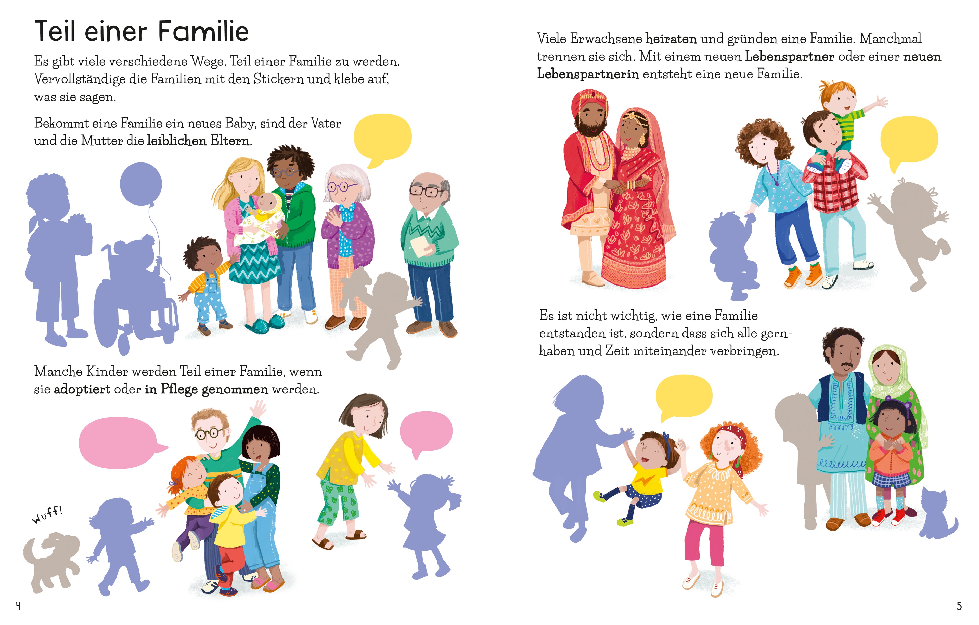 Mein erstes Stickerbuch: Familien