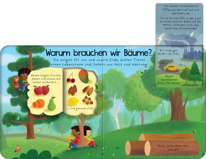 Erstes Aufklappen und Verstehen: Warum brauchen wir Bäume? mit über 40 Klappen