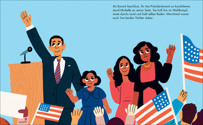 Michelle Obama: Little People, Big Dreams. Deutsche Ausgabe | Kinderbuch ab 4 Jahre
