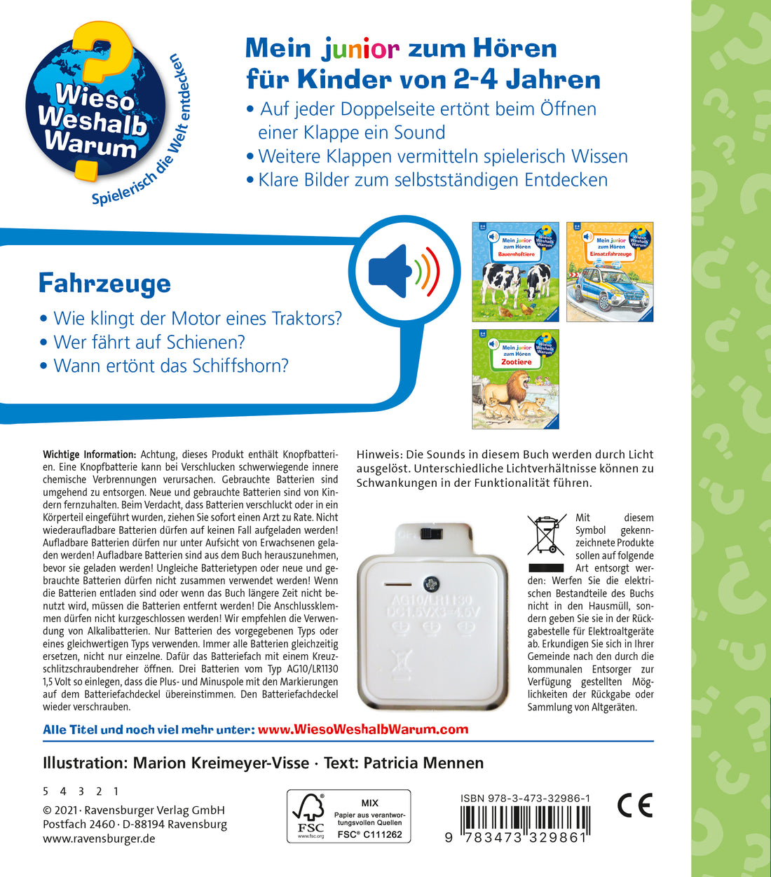 MäEx: Wieso? Weshalb? Warum? Mein junior zum Hören, Band 4: Fahrzeuge