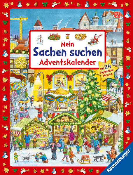 Mein Sachen suchen Adventskalender: Mit 24 Pappbilderbüchern