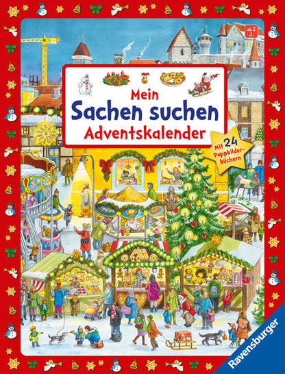 Mein Sachen suchen Adventskalender: Mit 24 Pappbilderbüchern