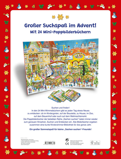 Mein Sachen suchen Adventskalender: Mit 24 Pappbilderbüchern
