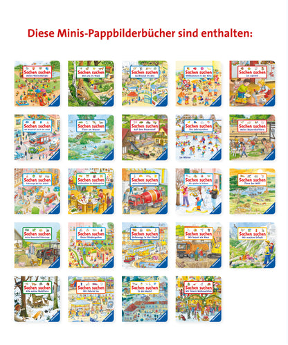 Mein Sachen suchen Adventskalender: Mit 24 Pappbilderbüchern