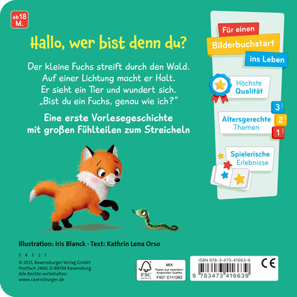 Mein erstes Vorlese-Fühlbuch: Bist du ein Fuchs?