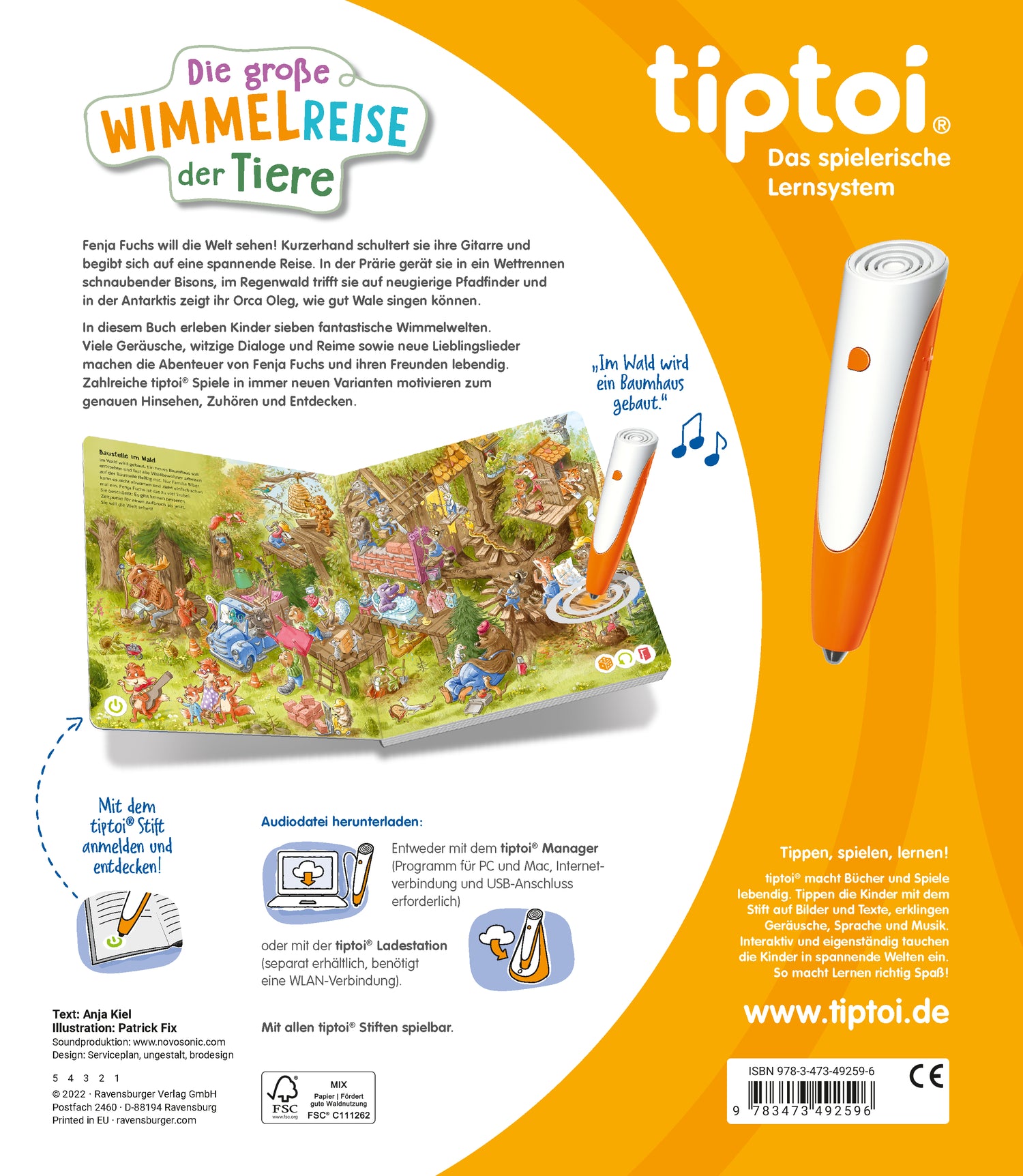 tiptoi® - Die große Wimmelreise der Tiere