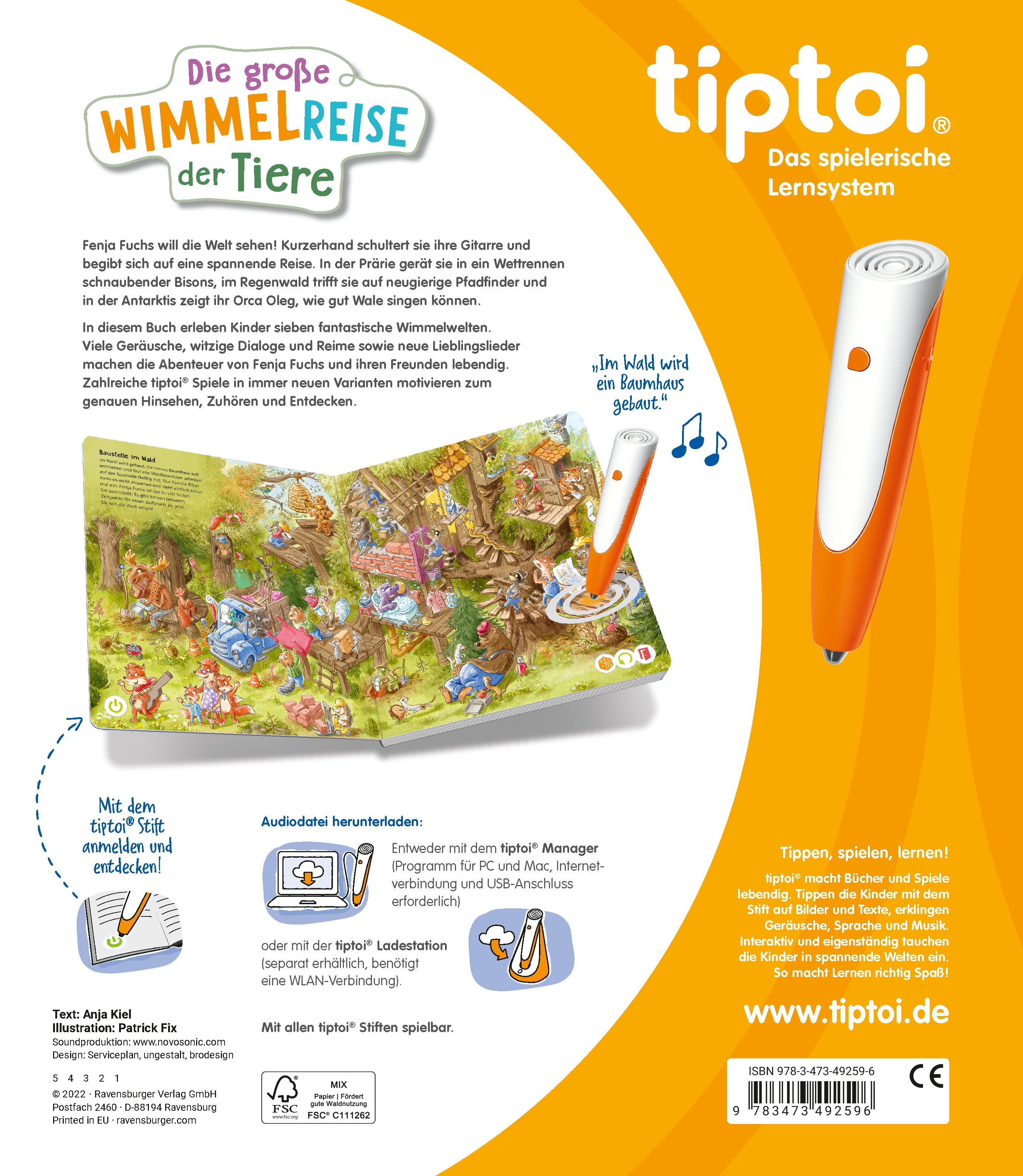 tiptoi® - Die große Wimmelreise der Tiere