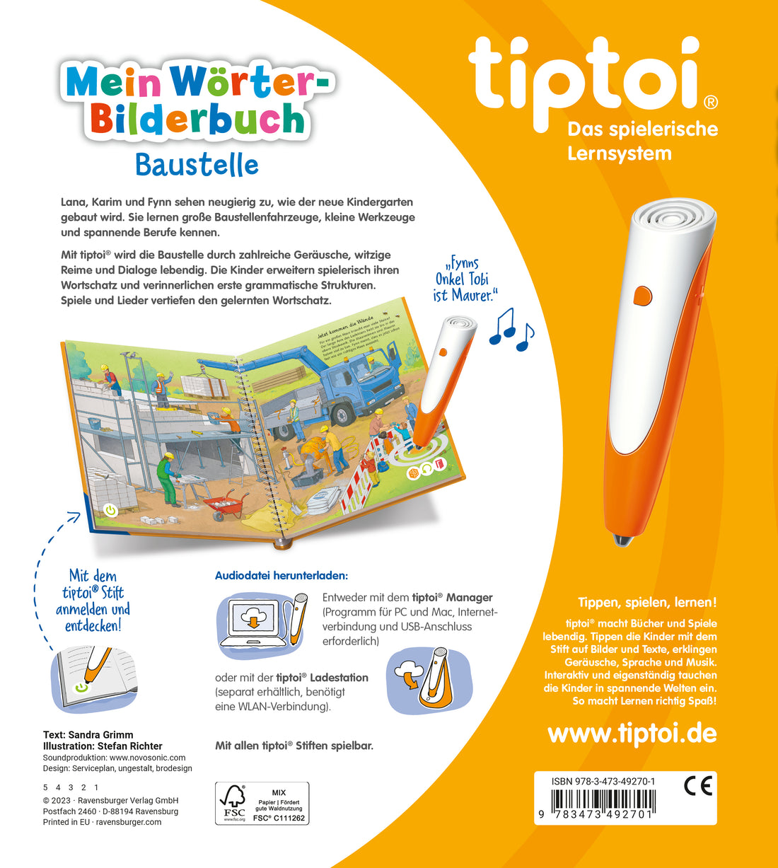tiptoi® Mein Wörter-Bilderbuch - Baustelle