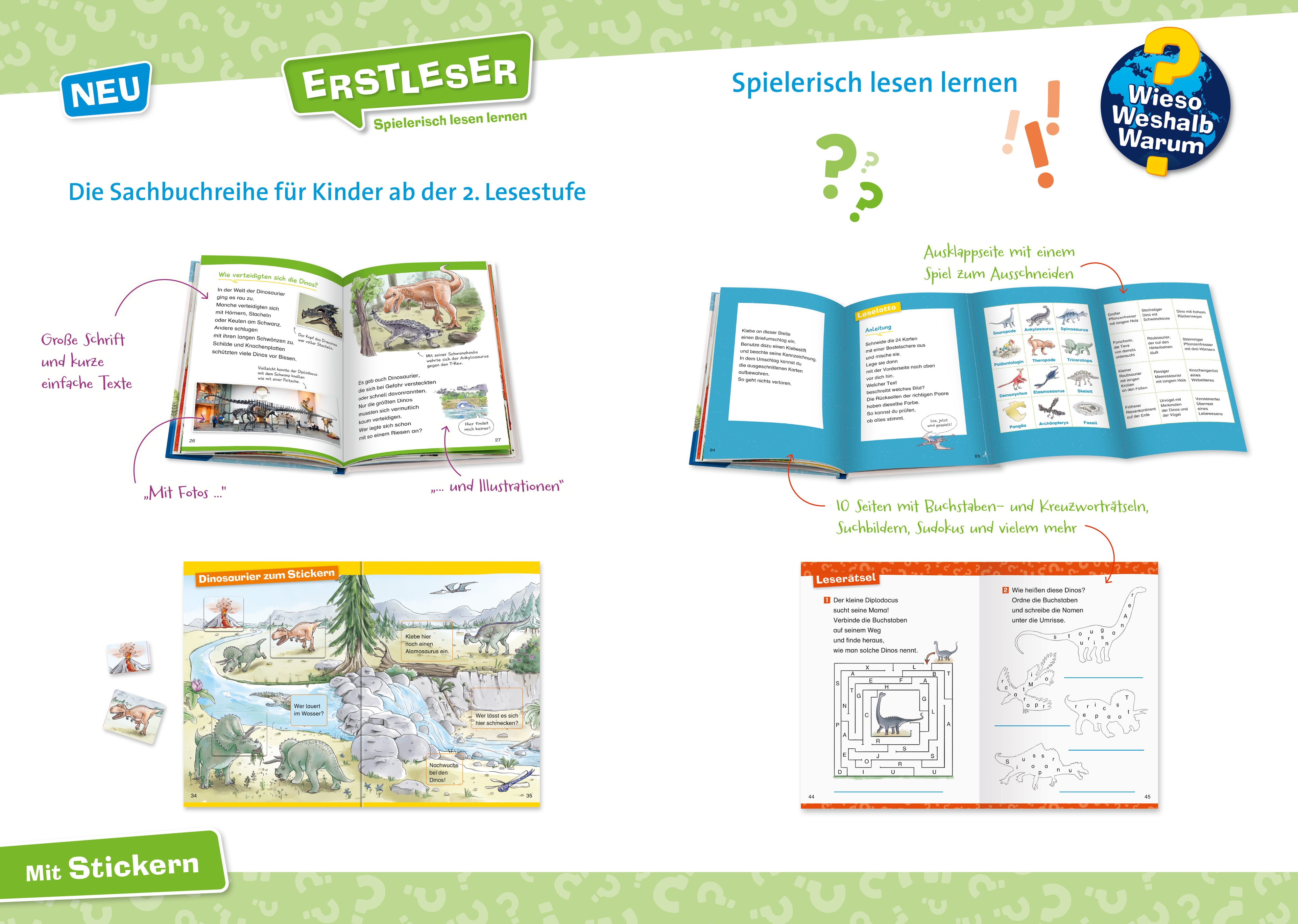 Wieso? Weshalb? Warum? Erstleser, Band 1 - Dinosaurier