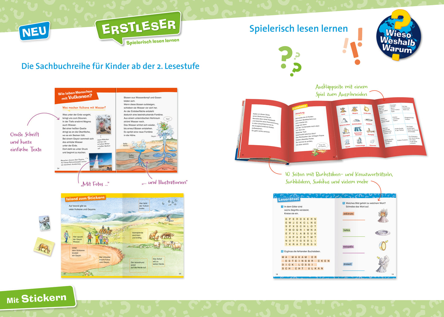 Wieso? Weshalb? Warum? Erstleser, Band 2: Vulkane