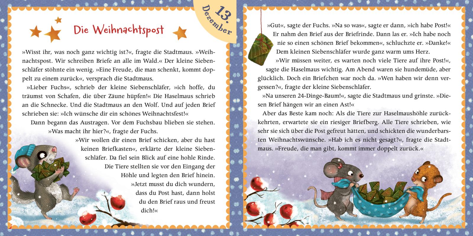 Der kleine Siebenschläfer: Adventsgeschichten aus dem Lichterwald: Adventskalender-Box