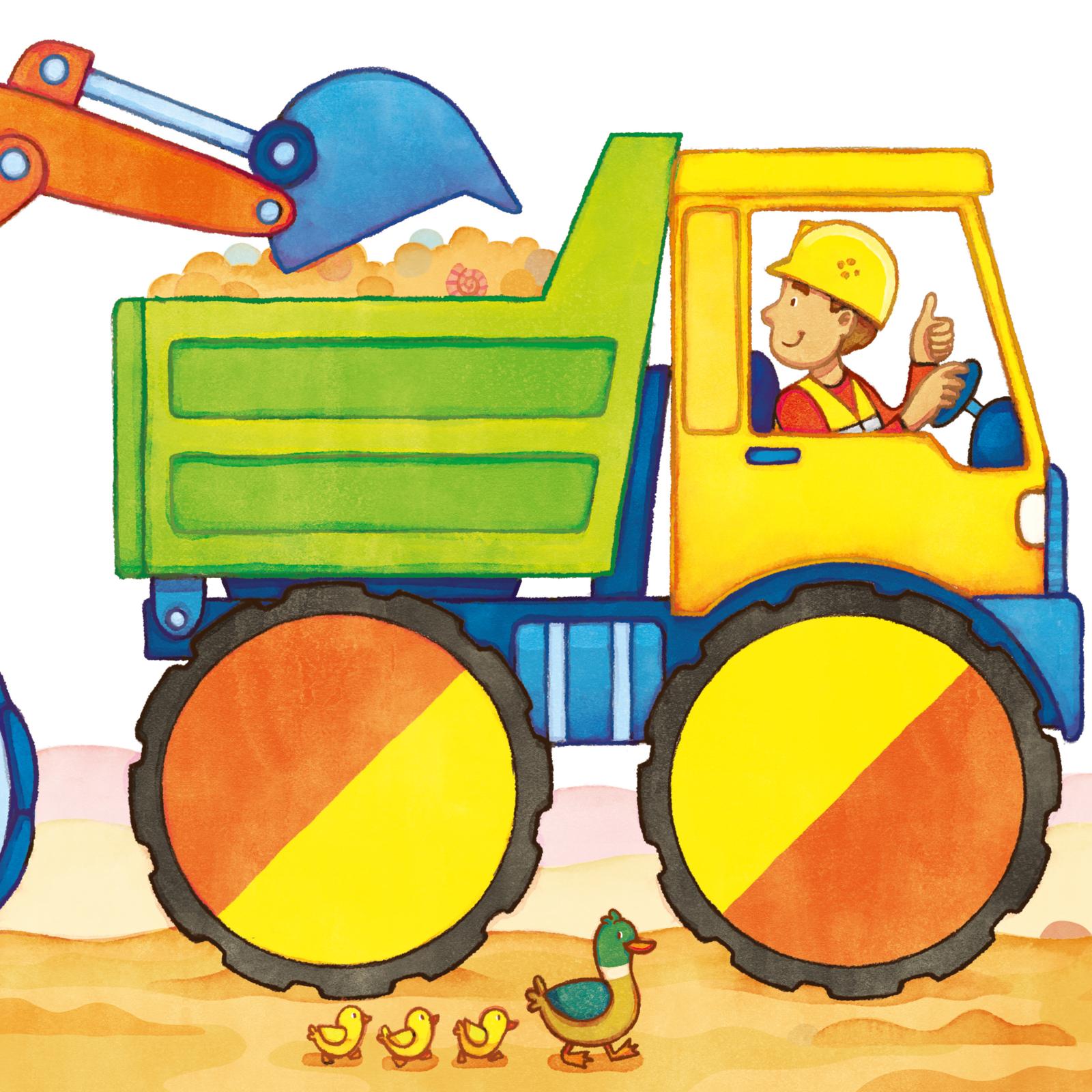 Baby Pixi (unkaputtbar) 115: Bagger, Traktor, Feuerwehr: Mein erstes Gucklochbuch