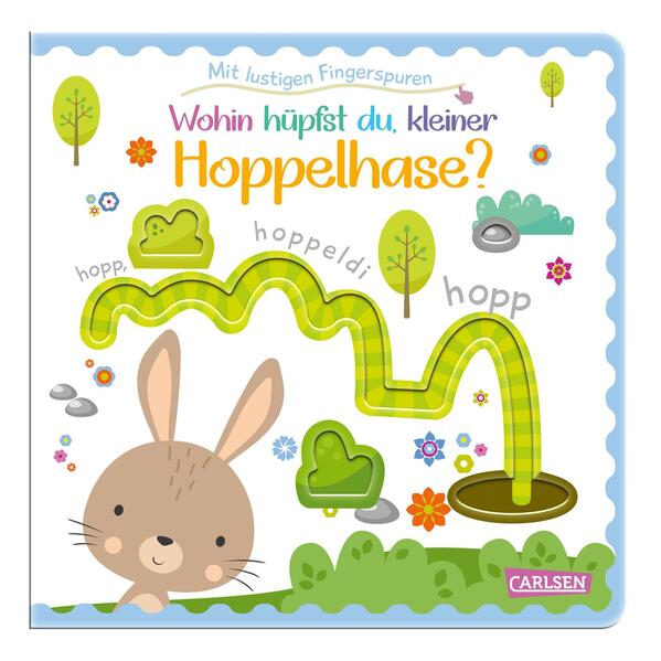 Wohin hüpfst du, kleiner Hoppelhase? Mit bunten Stanzungen zum Fühlen