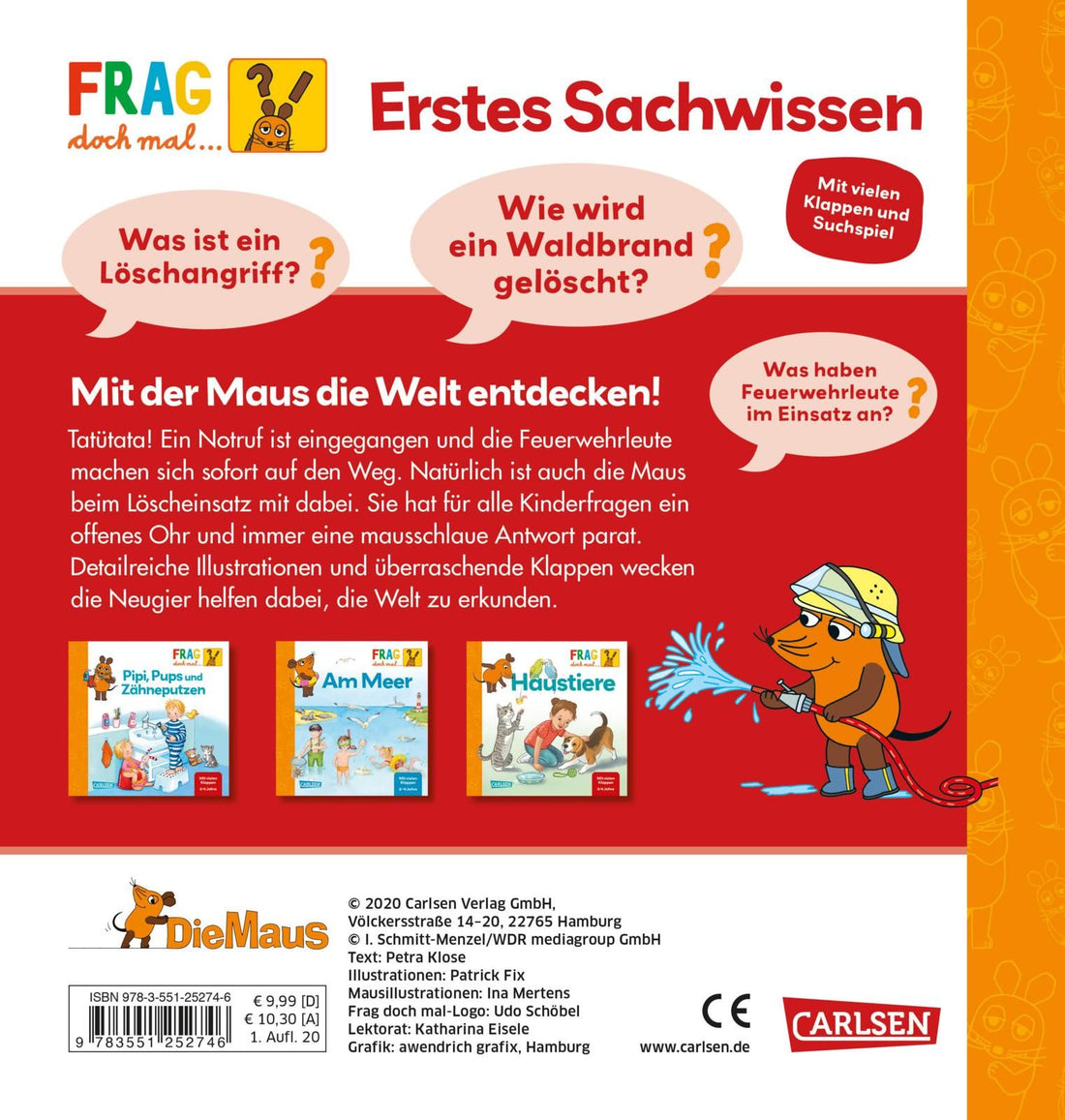 Frag doch mal ... die Maus: Feuerwehr: Erstes Sachwissen ab 2 Jahren