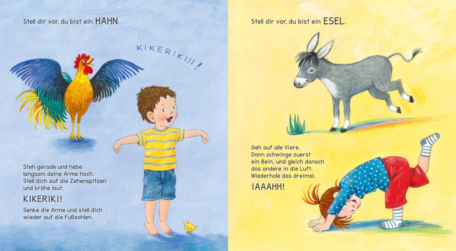 Turnen wie die Tiere - Das große Yoga Buch für kleine Kinder: Erweiterte Maxi-Ausgabe