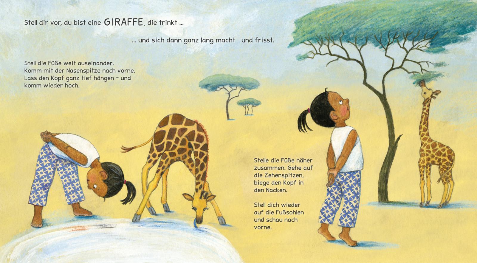 Turnen wie die Tiere - Das große Yoga Buch für kleine Kinder: Erweiterte Maxi-Ausgabe