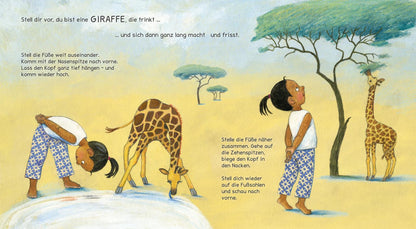 Turnen wie die Tiere - Das große Yoga Buch für kleine Kinder: Erweiterte Maxi-Ausgabe