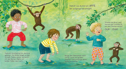 Turnen wie die Tiere - Das große Yoga Buch für kleine Kinder: Erweiterte Maxi-Ausgabe