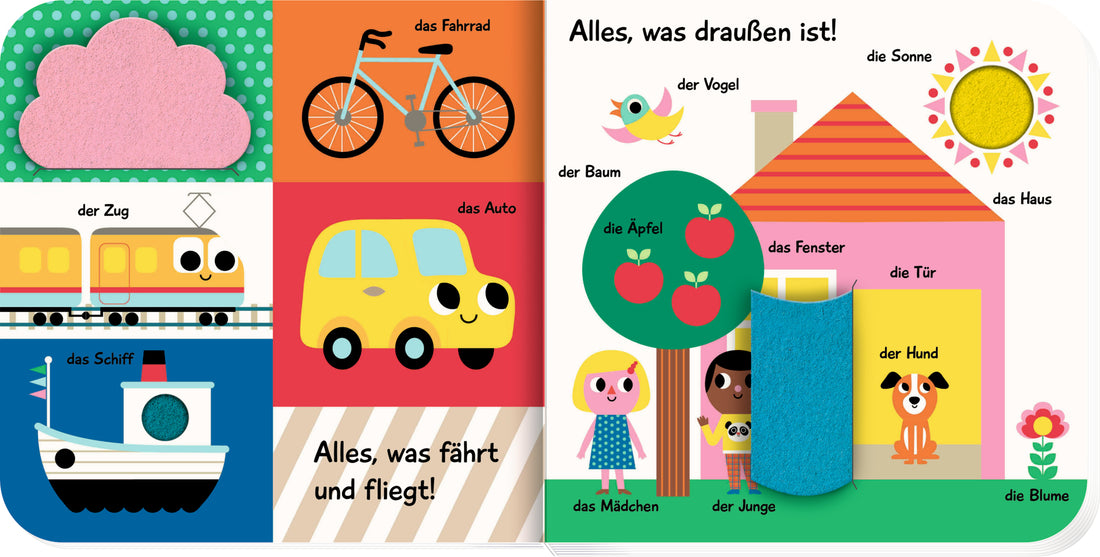 Mein großes Spielwörterbuch: Erste Wörter, Zahlen, Farben und Formen