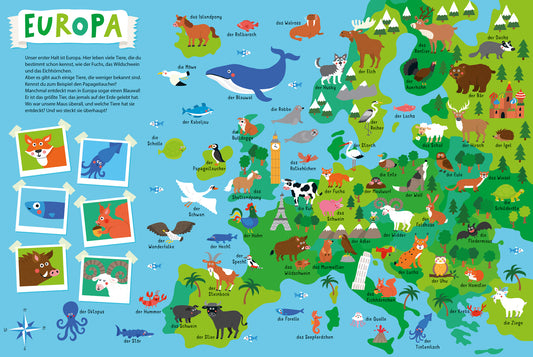 Mein kunterbunter Tieratlas