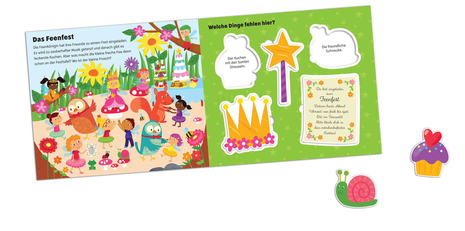 Glücksfisch: Meine Einhorn und Feen-Box: Vorlesen - Puzzlen - Spielen