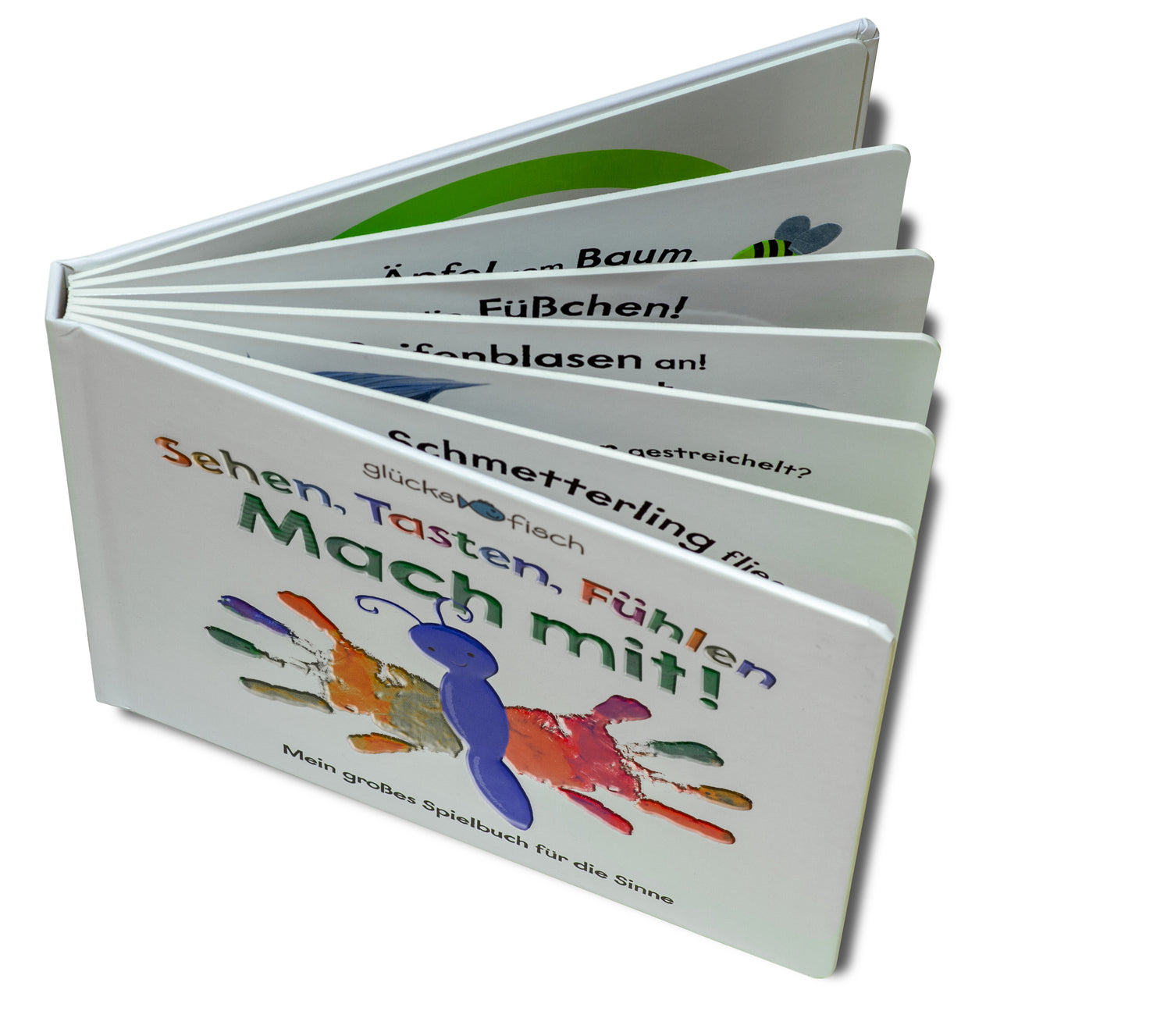 Glücksfisch: Sehen, Tasten, Fühlen: Mach mit! Mein großes Spielbuch für die Sinne
