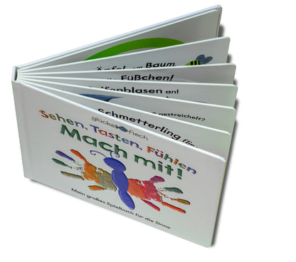 Glücksfisch: Sehen, Tasten, Fühlen: Mach mit! Mein großes Spielbuch für die Sinne