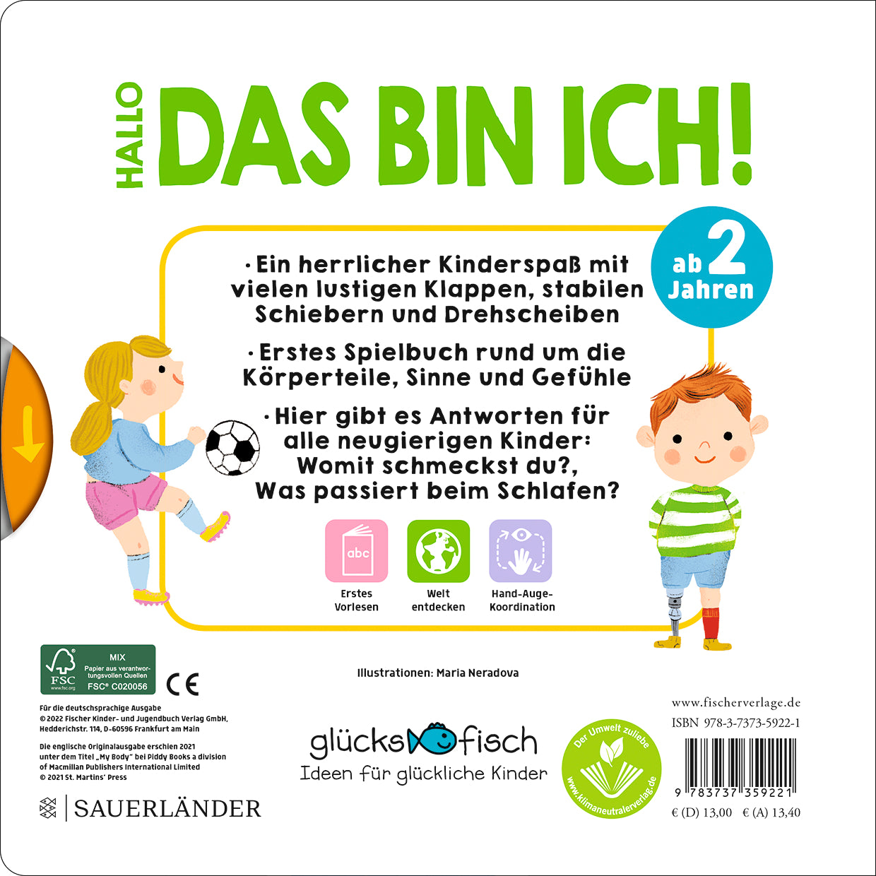 Glücksfisch: Hallo, das bin ich! Mein allererstes Körperbuch