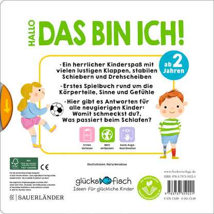 Glücksfisch: Hallo, das bin ich! Mein allererstes Körperbuch
