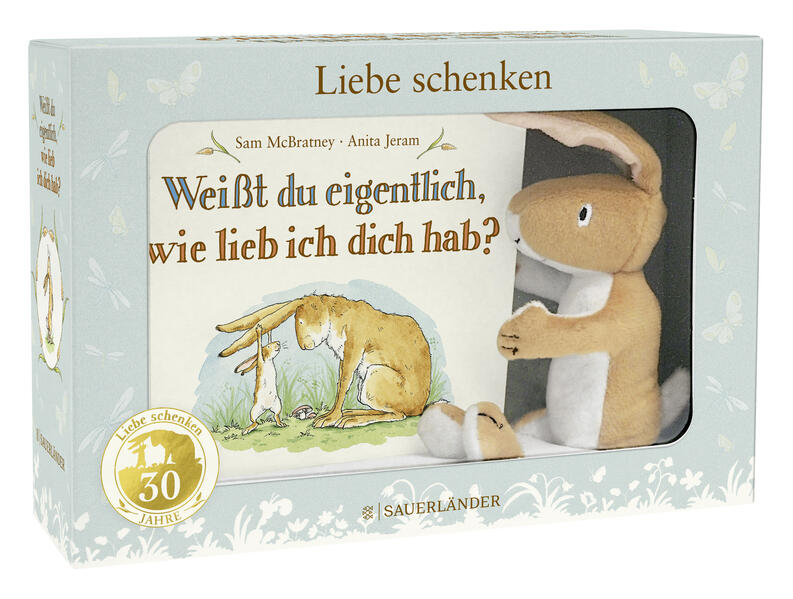 Weißt du eigentlich, wie lieb ich dich hab? Geschenk-Box - Pappbilderbuch und Kuschelhase