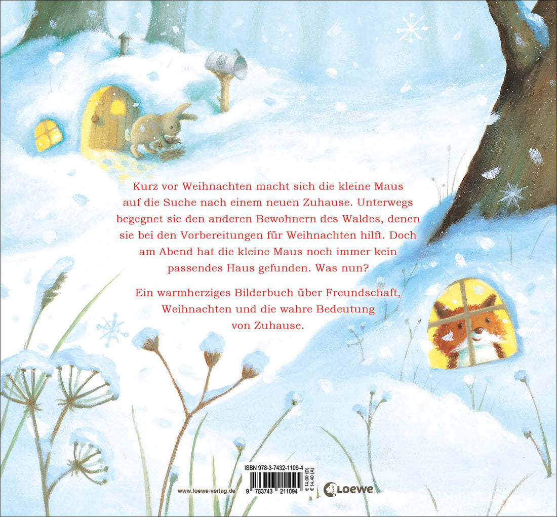 Die kleine Maus feiert Weihnachten: Bilderbuch zum Vorlesen für Kinder ab 3 Jahre