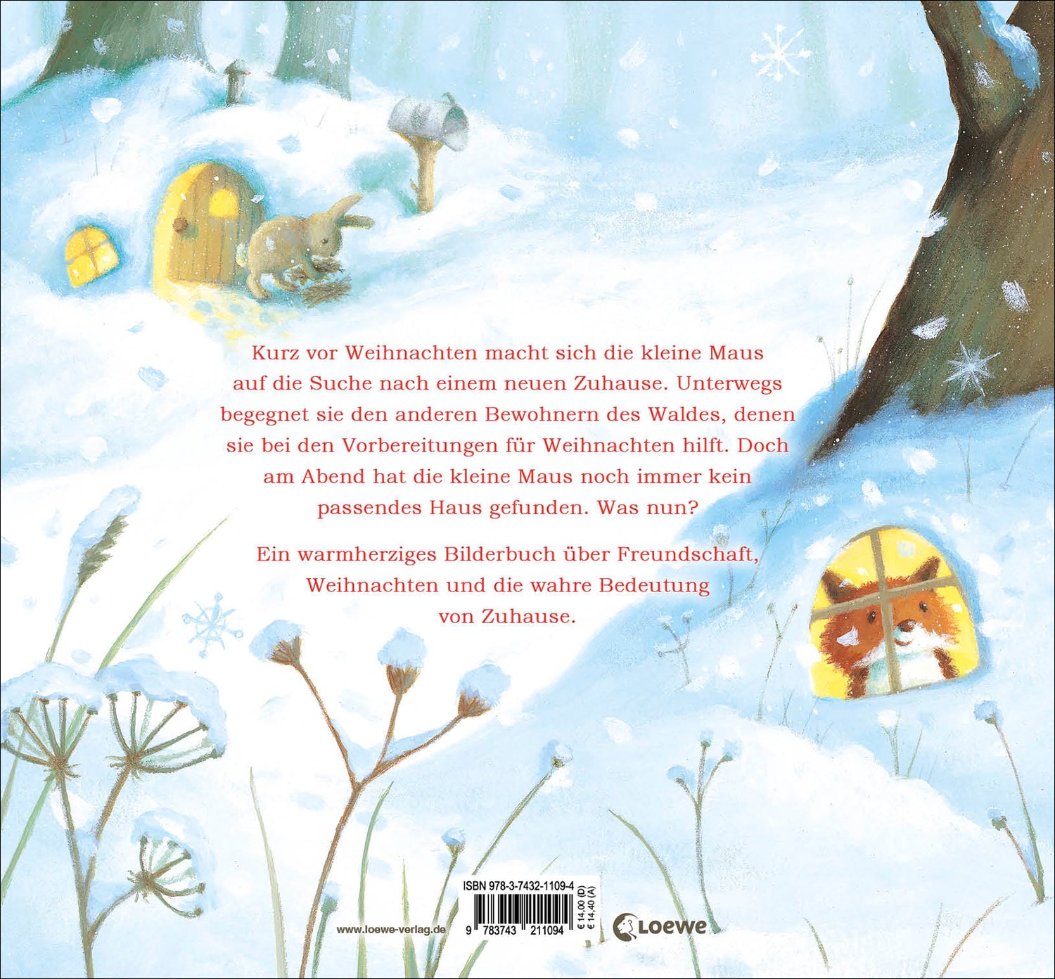 Die kleine Maus feiert Weihnachten: Bilderbuch zum Vorlesen für Kinder ab 3 Jahre
