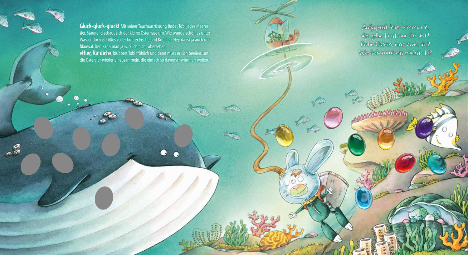 Tobi, der tollpatschige Osterhase: Funkel-Bilderbuch mit Glitzersteinen