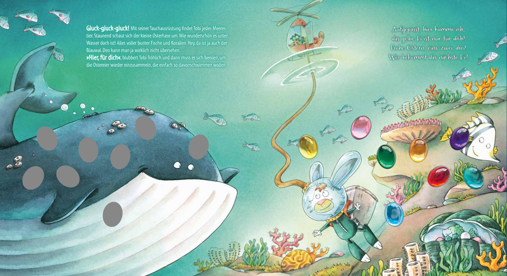 Tobi, der tollpatschige Osterhase: Funkel-Bilderbuch mit Glitzersteinen